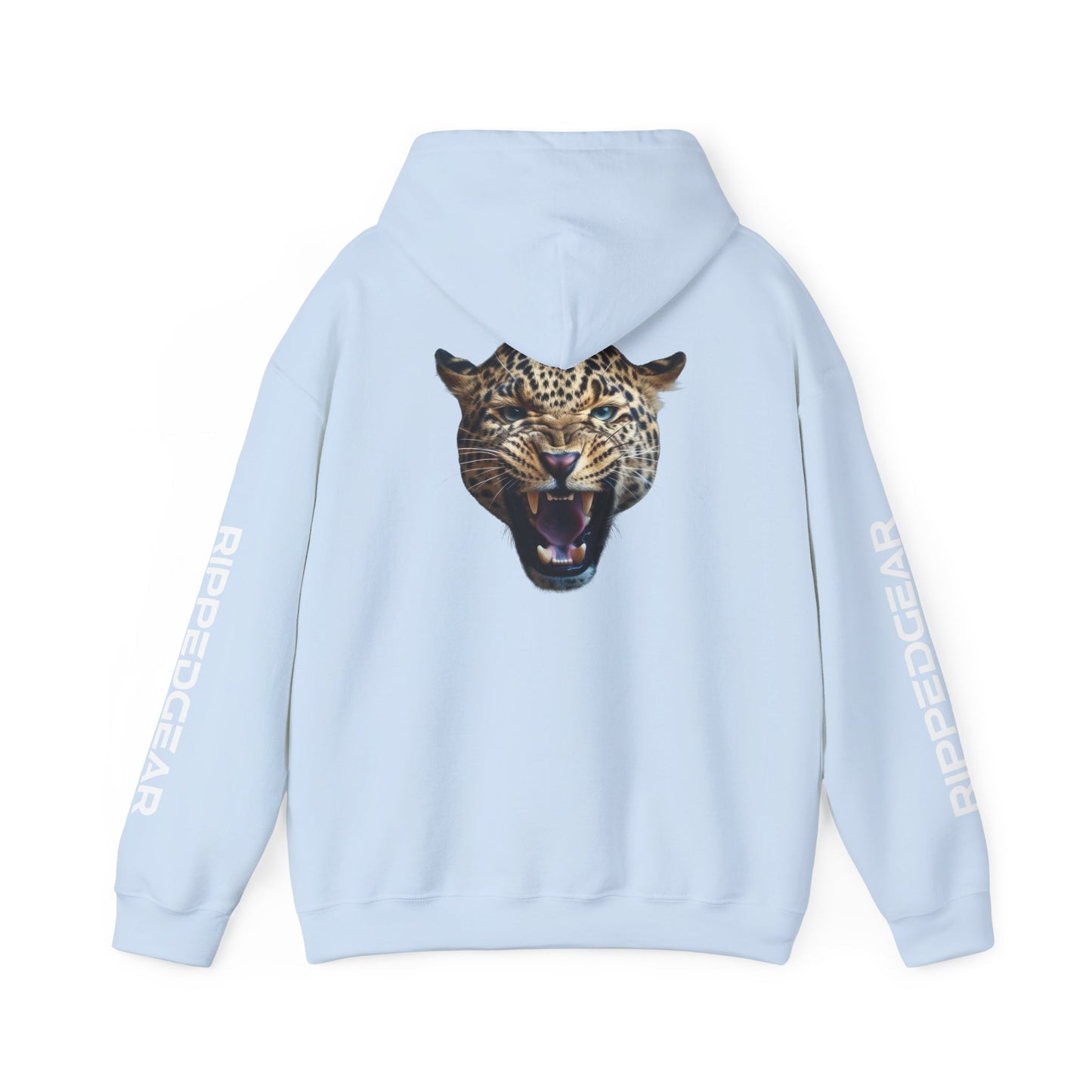 Leopard RIPPEDGEAR Heavy Blend™ Hoodie – Power Meets Comfort