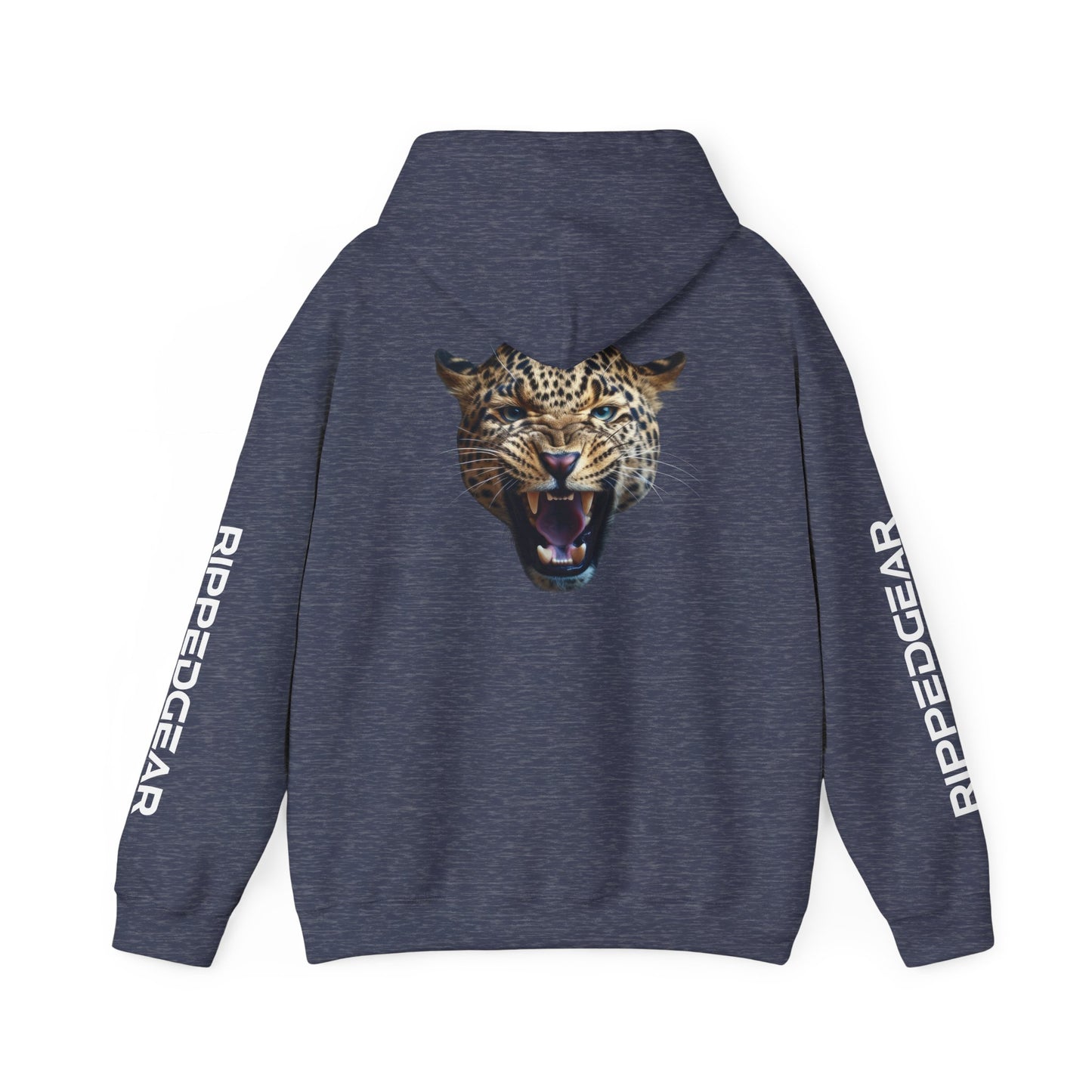 Leopard RIPPEDGEAR Heavy Blend™ Hoodie – Power Meets Comfort