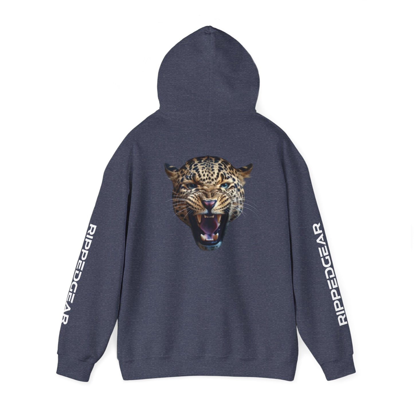 Leopard RIPPEDGEAR Heavy Blend™ Hoodie – Power Meets Comfort