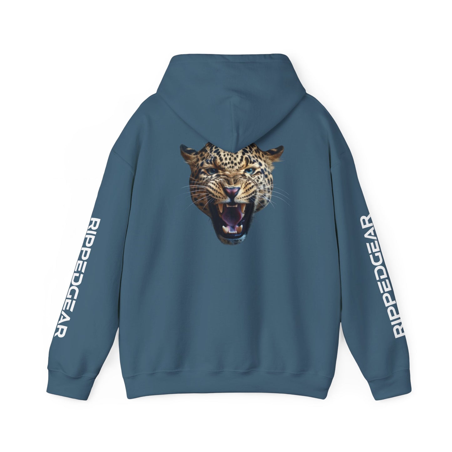 Leopard RIPPEDGEAR Heavy Blend™ Hoodie – Power Meets Comfort