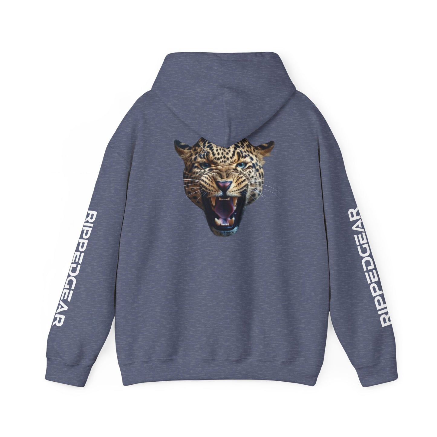 Leopard RIPPEDGEAR Heavy Blend™ Hoodie – Power Meets Comfort