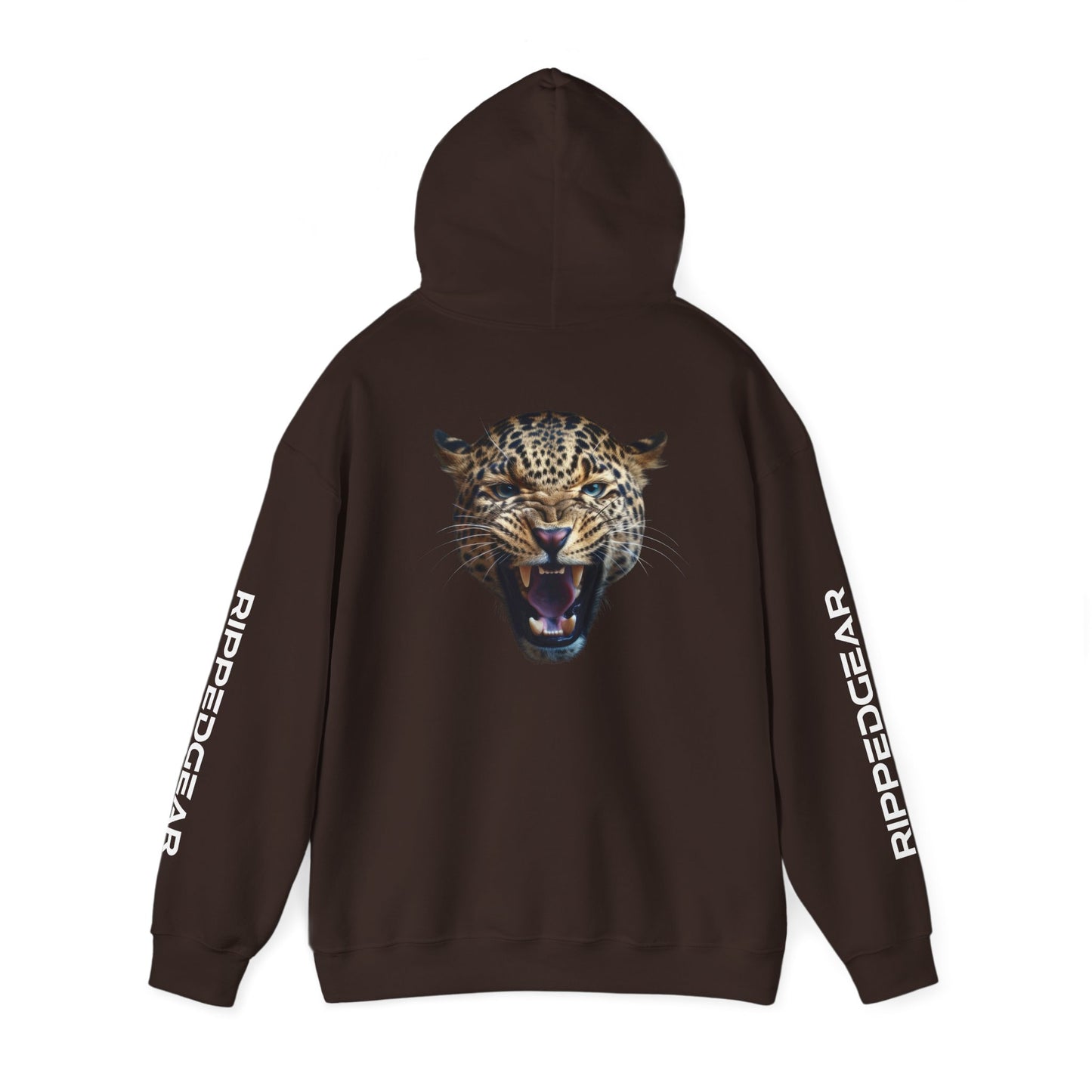 Leopard RIPPEDGEAR Heavy Blend™ Hoodie – Power Meets Comfort