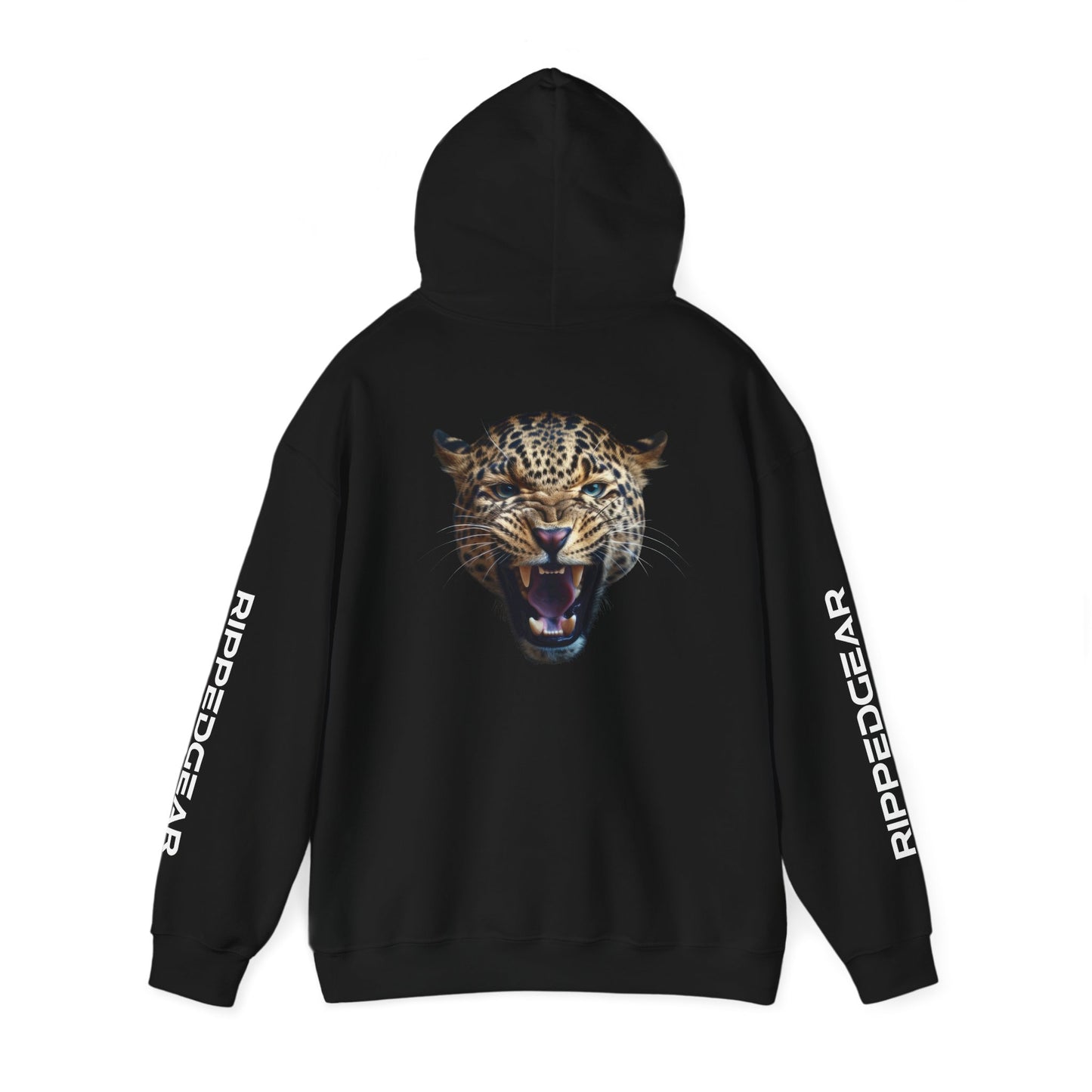 Leopard RIPPEDGEAR Heavy Blend™ Hoodie – Power Meets Comfort