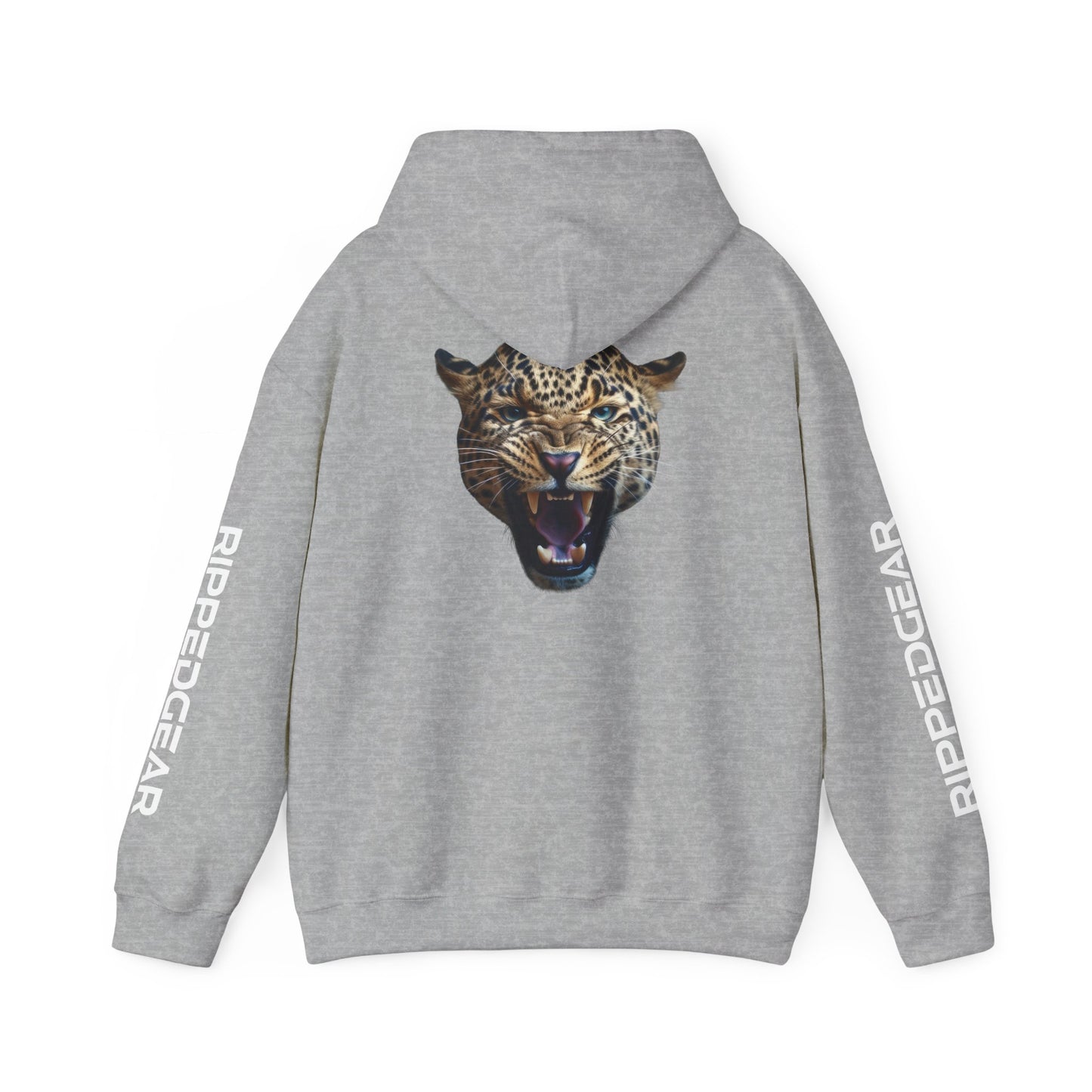 Leopard RIPPEDGEAR Heavy Blend™ Hoodie – Power Meets Comfort