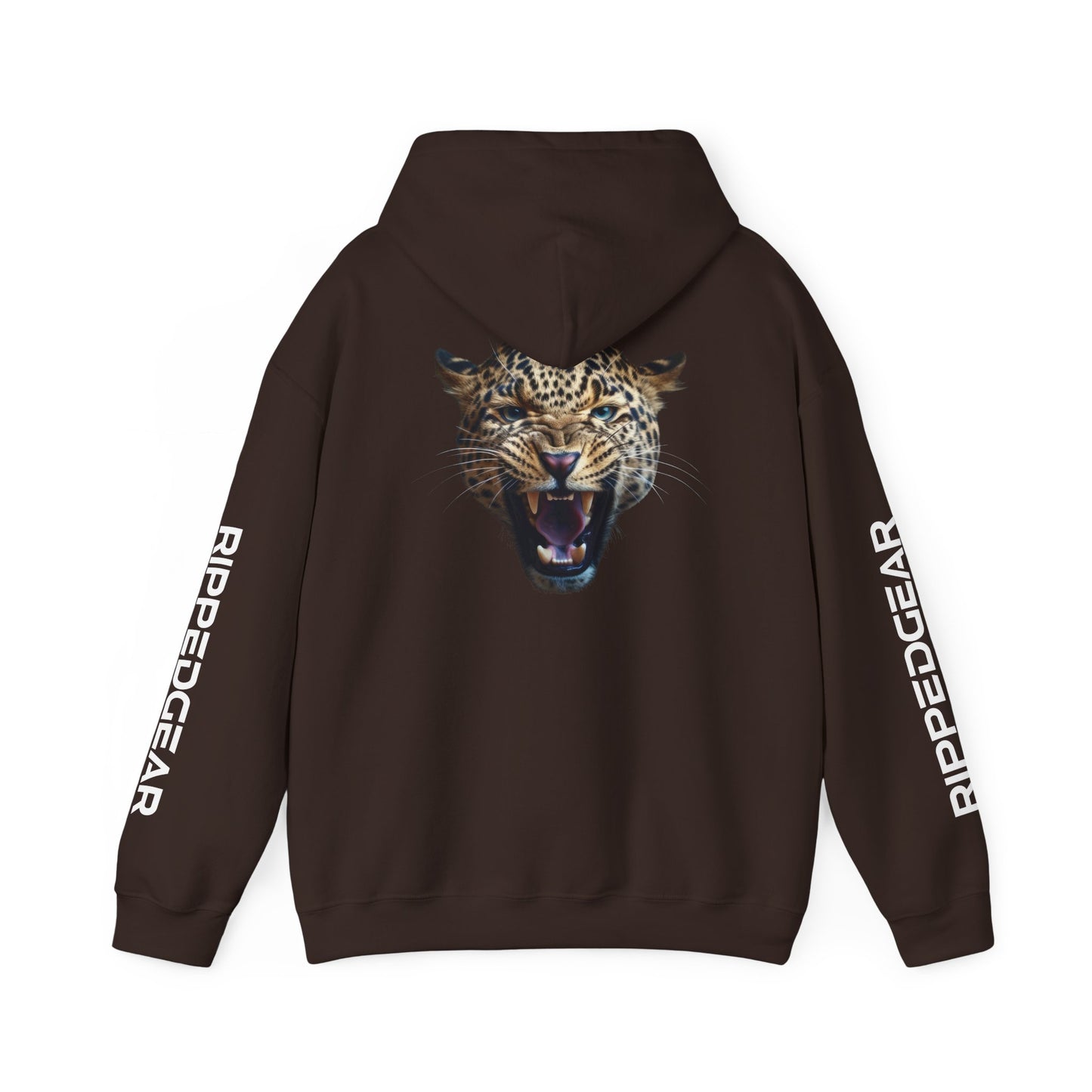 Leopard RIPPEDGEAR Heavy Blend™ Hoodie – Power Meets Comfort