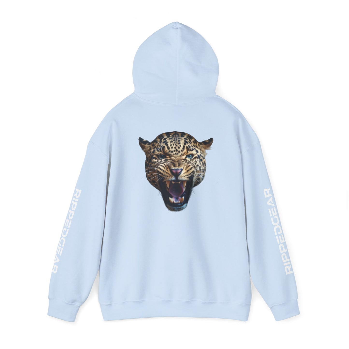 Leopard RIPPEDGEAR Heavy Blend™ Hoodie – Power Meets Comfort