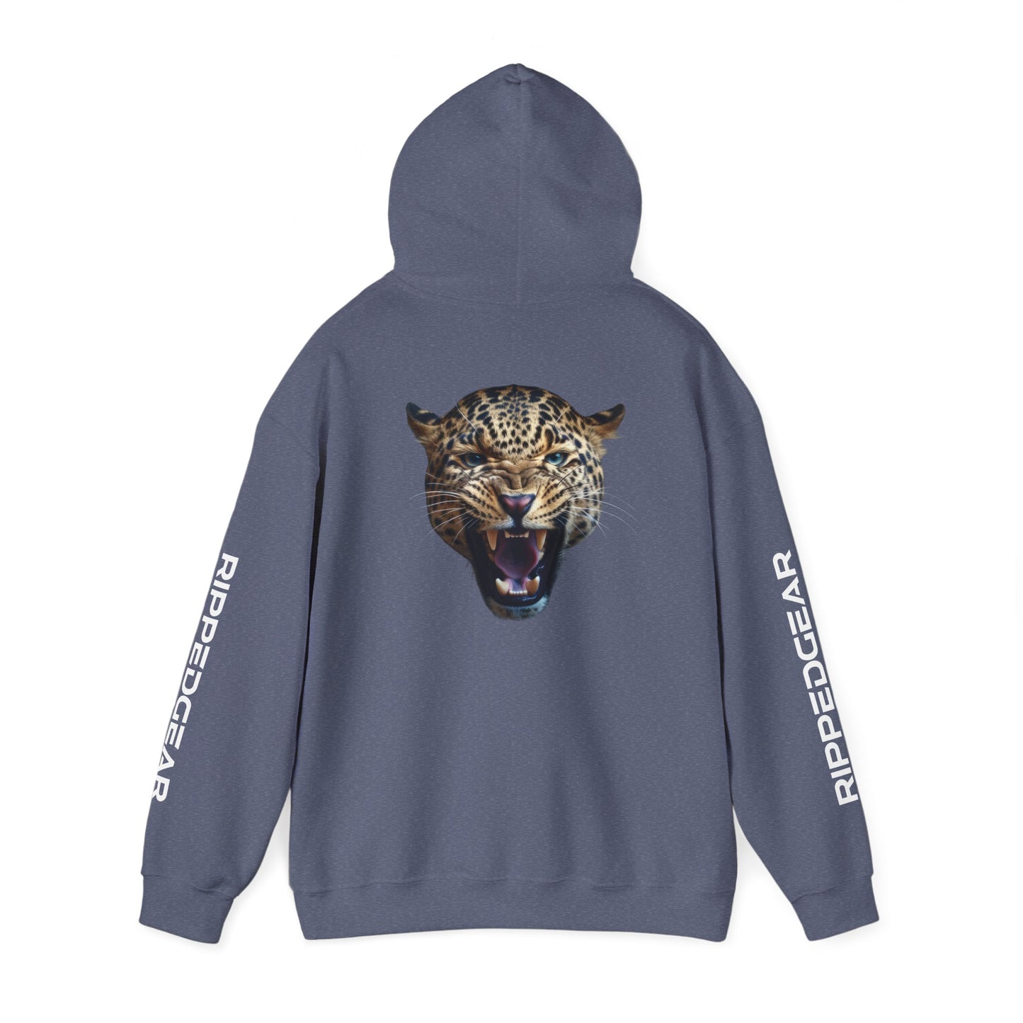 Leopard RIPPEDGEAR Heavy Blend™ Hoodie – Power Meets Comfort