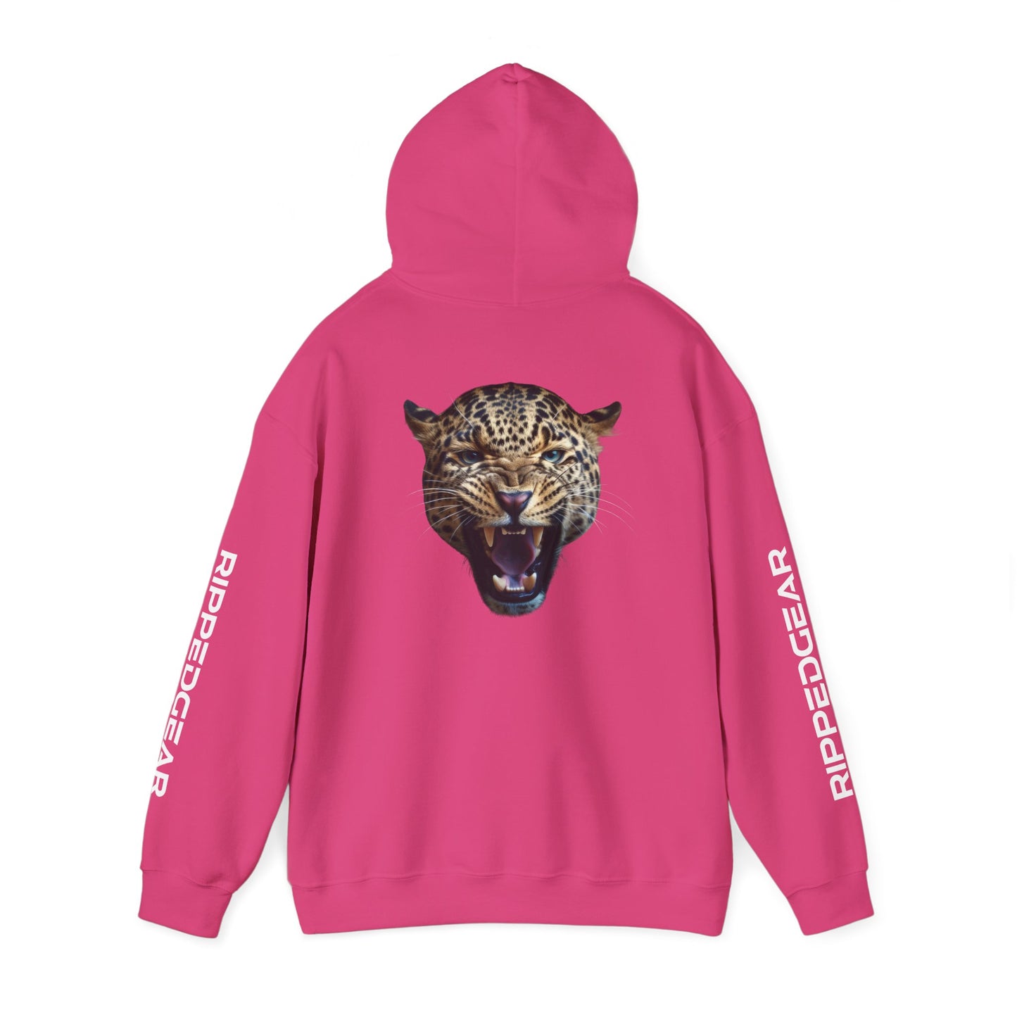 Leopard RIPPEDGEAR Heavy Blend™ Hoodie – Power Meets Comfort