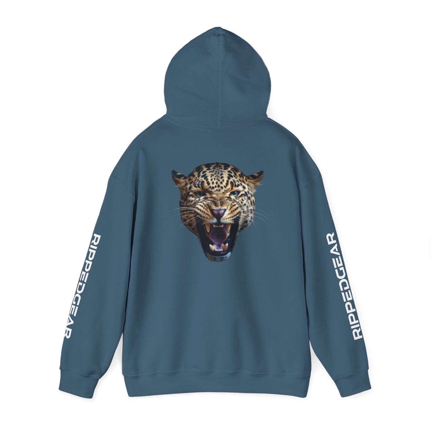 Leopard RIPPEDGEAR Heavy Blend™ Hoodie – Power Meets Comfort