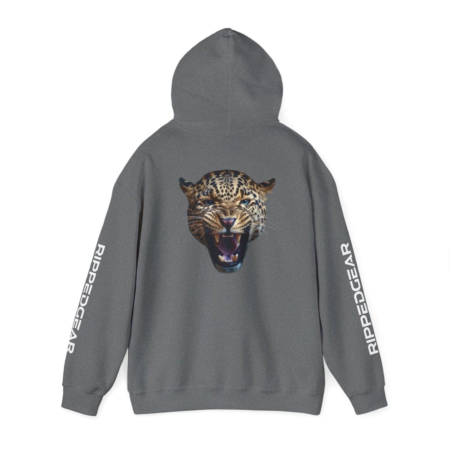 Leopard RIPPEDGEAR Heavy Blend™ Hoodie – Power Meets Comfort