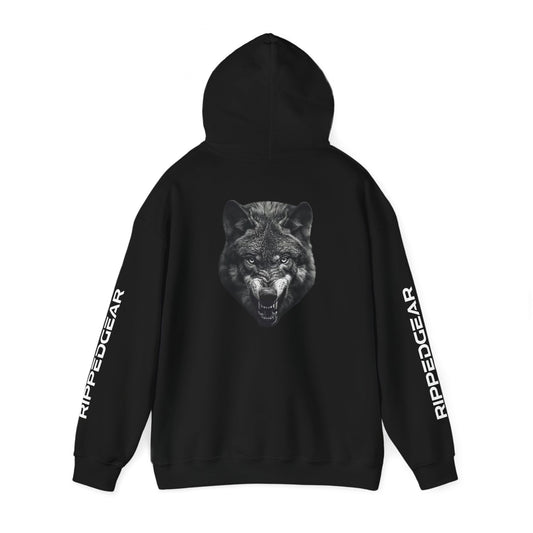 Wolf RIPPEDGEAR Heavy Blend™ Hoodie – Power Meets Comfort